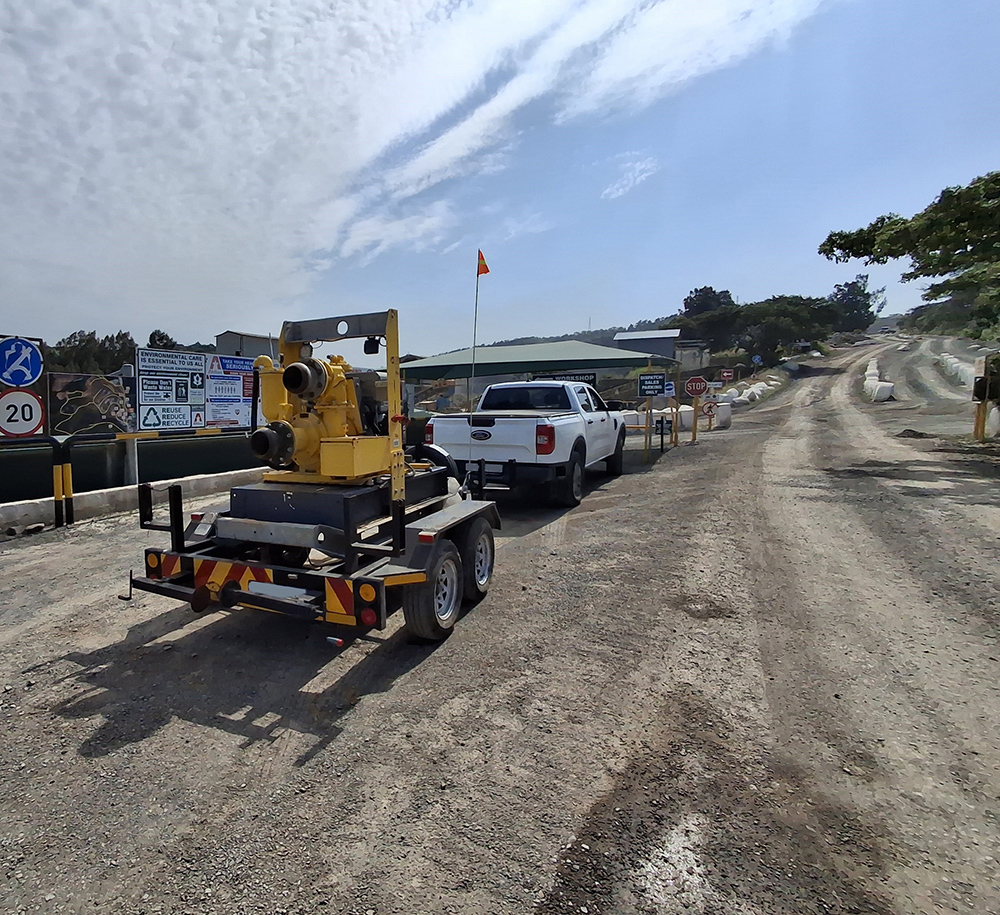 IPR’s KwaZulu-Natal operation maintains a good stockholding of diesel-driven dewatering pumps, including this Atlas Copco PAS150HF, enabling a rapid response to customer needs across the region.