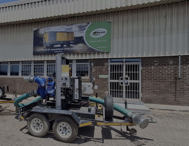 The IPR fleet at its KwaZulu-Natal branch includes the reliable Atlas Copco CP150 diesel-driven pump, known for its performance in demanding dewatering applications.